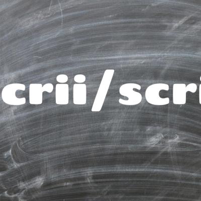 Scrii sau scri - Cum să scrii corect în limba română