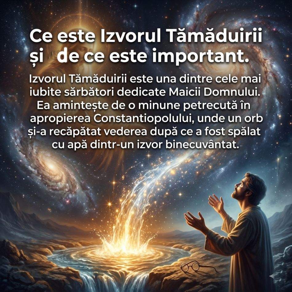 Rugăciunea VINDECĂTOARE pe care e bine să o spui de Izvorul Tămăduirii: Maica Domnului vindecă și șterge lacrimi în această zi