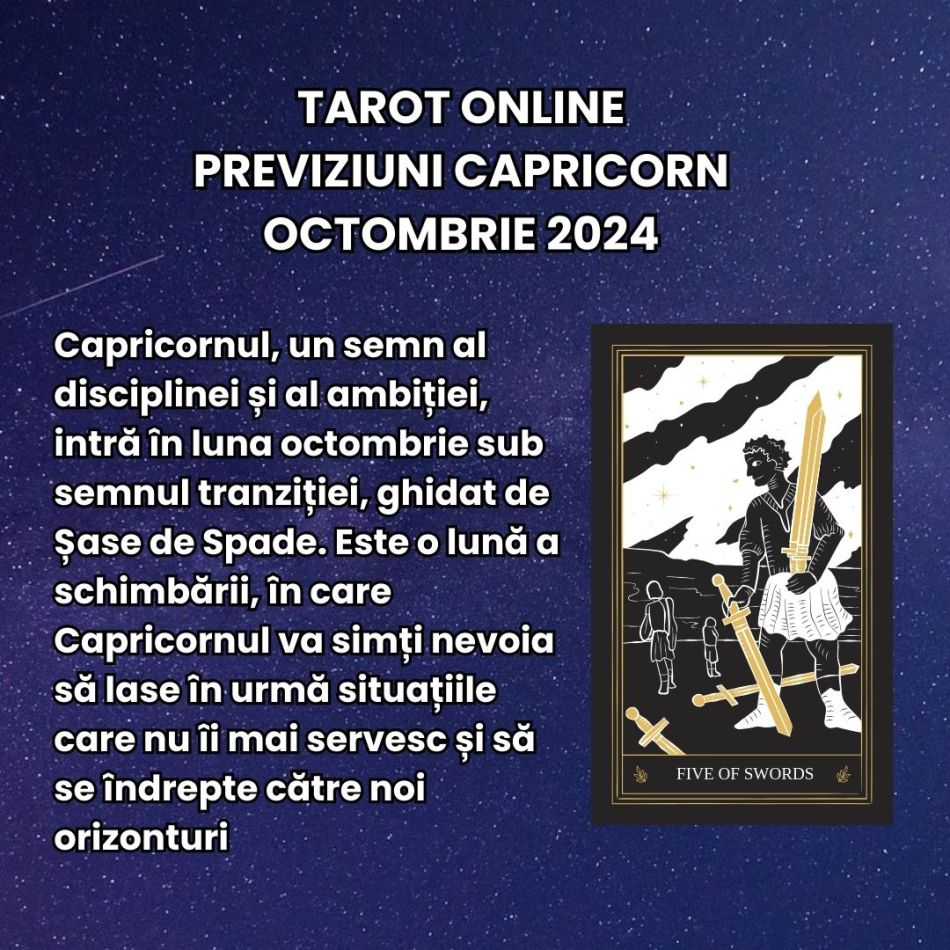 Tarot online: Previziunile Universului în luna octombrie 2024 pentru zodia ta! Încotro te îndeamnă cărțile?
