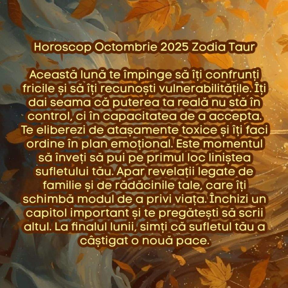 Horoscop Octombrie 2025. Cercul se închide. Tot ce am trăit până acum își găsește sensul