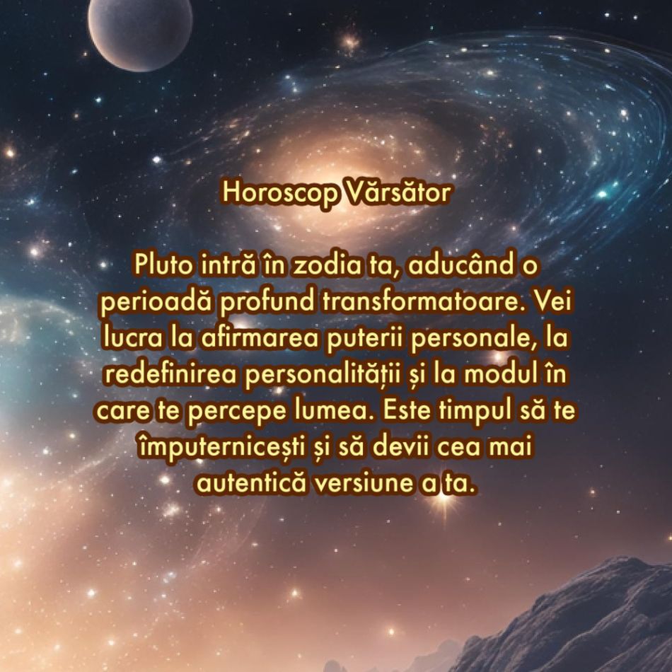 Pluto a intrat în Vărsător pentru 20 de ani. Transformare pentru fiecare zodie în parte