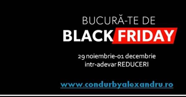 CONDUR by alexandru lanseaza campania BLACK FRIDAY