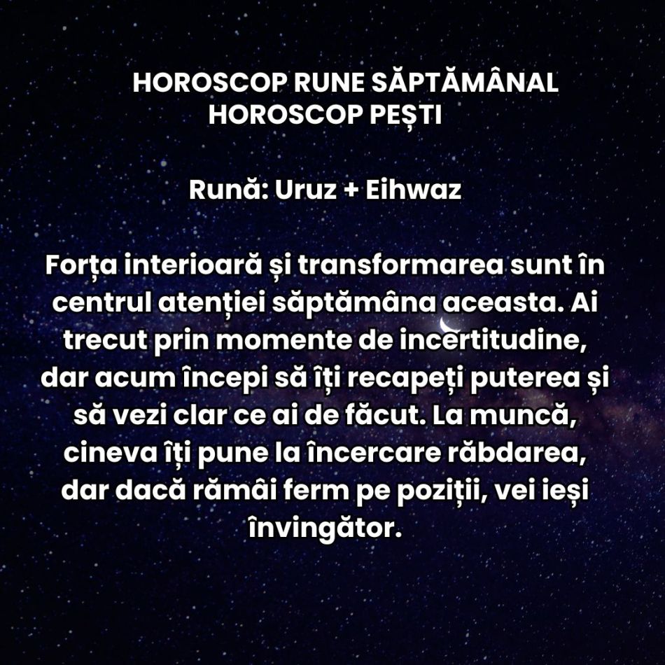 Horoscop Rune săptămâna 31 martie – 6 aprilie 2025: Realitatea și visul dansează pe marginea prăpastiei! Cădem sau nu?