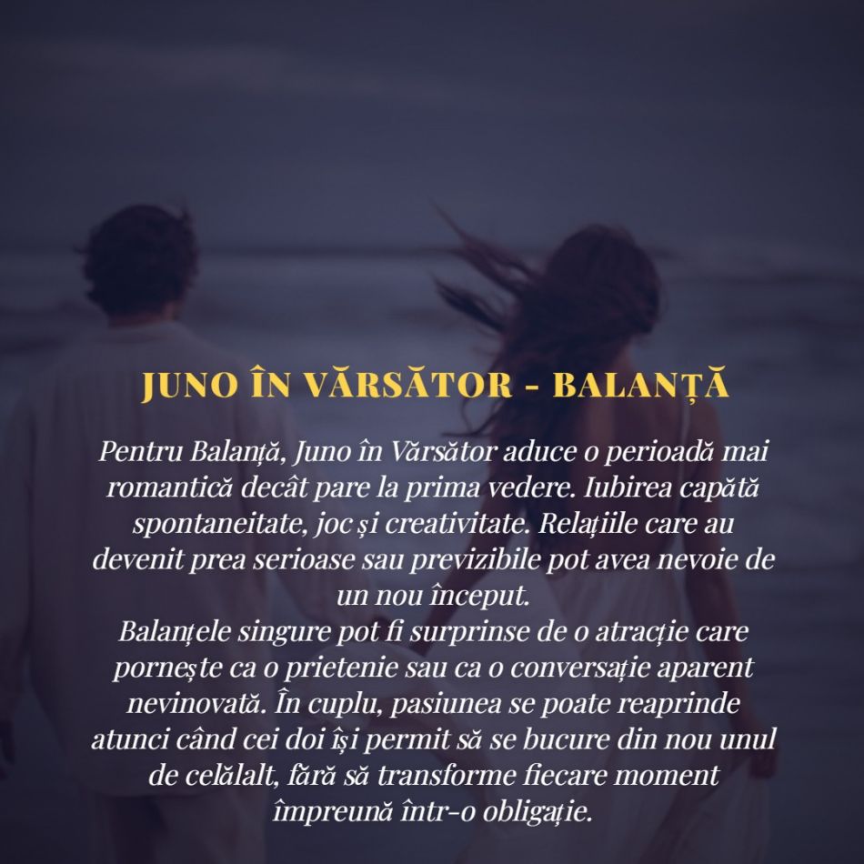 Juno în Vărsător până în ianuarie 2027: Marea încercare a iubirii. Relațiile ajung într-un punct fără întoarcere
