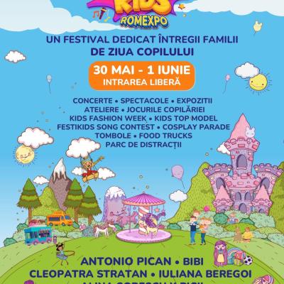 Începe FestiKids 2025, singurul festival pentru copii cu INTRARE LIBERĂ. ROMEXPO - 30 MAI - 1 IUNIE