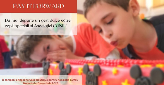 Angeline Cake Boutique dublează comenzile de torturi destinate aniversărilor copiilor cu dizabilități