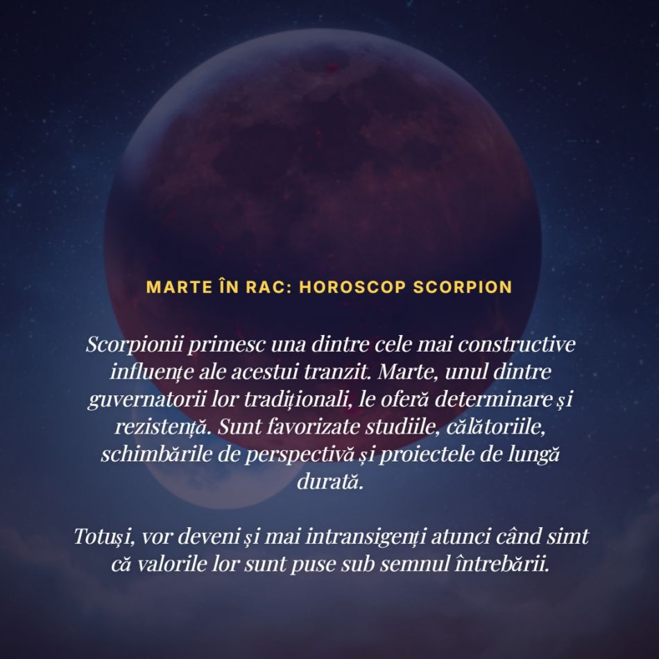Marte intră în Rac până pe 28 septembrie. Cinci zodii vor simți cel mai puternic acest tranzit