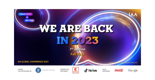 CONFERINȚA IAA CREATIVITY4BETTER SE REÎNTOARCE ÎN 2023 CU TEMA:  HUMAN CREATIVITY FOR SOCIETAL CHANGE