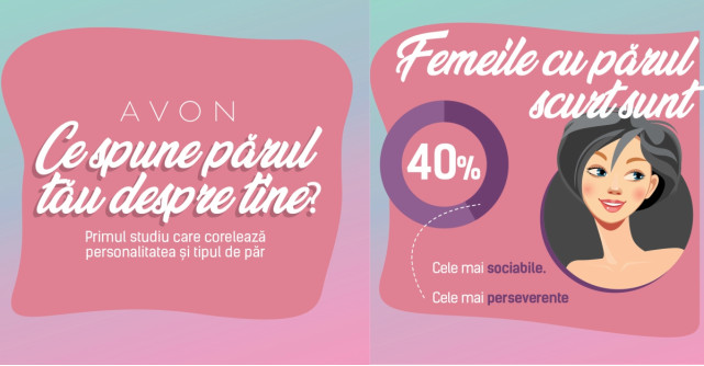 AVON lansează primul studiu care corelează tipul de păr cu trăsături de personalitate ale femeilor 
