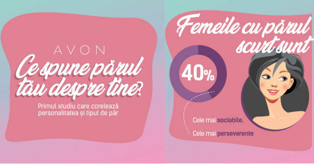 AVON lansează primul studiu care corelează tipul de păr cu trăsături de personalitate ale femeilor 