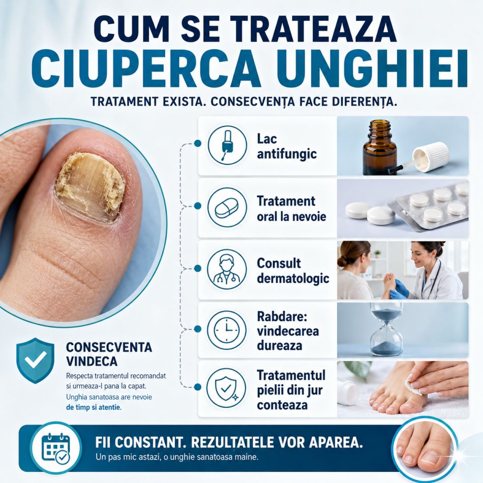 Ciuperca unghiei: ce este, cum arată, de ce apare și cum se tratează corect