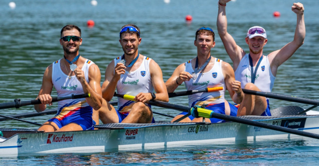 O nouă victorie pentru canotajul românesc. România pe podium la Cupa Mondială III de la Lucerna