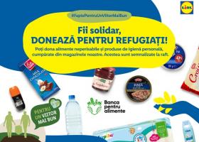 Lidl Romania extinde numarul de magazine si localitati in care organizeaza colecta de alimente pentru refugiati