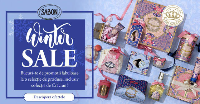 WINTER SALE: La Sabon, plăcerea cumpărăturilor cu discount continuă!