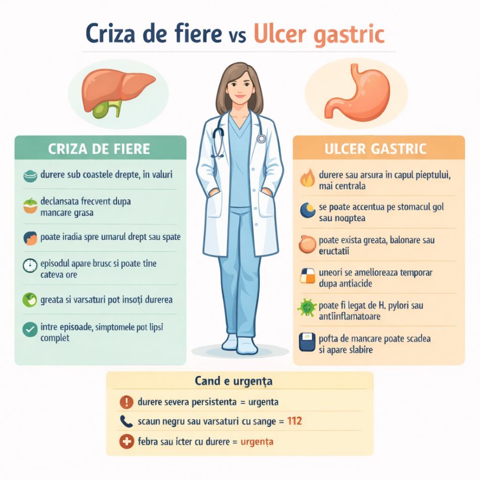 Criza biliară: cum o recunoști rapid, cât durează și când devine o urgență 