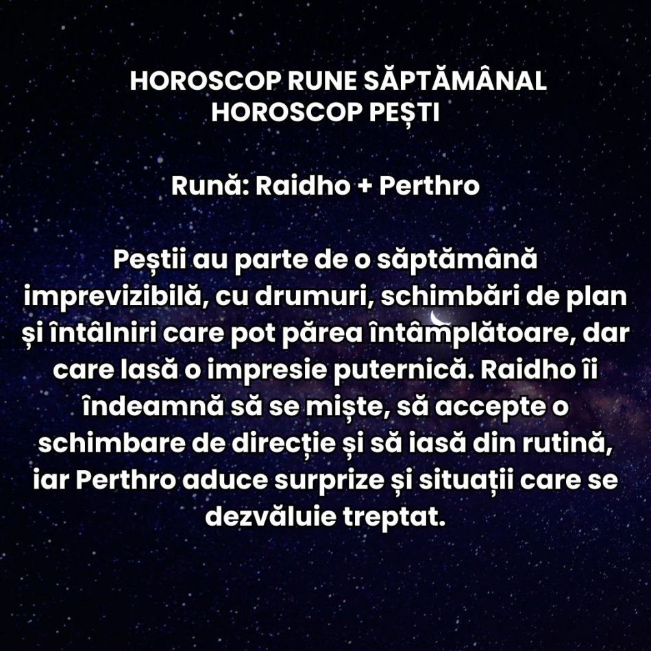 Horoscop Rune săptămâna 19-25 octombrie 2026: Trecutul bate la ușă insistent! Zodiile se pot confrunta cu cele mai mari temeri