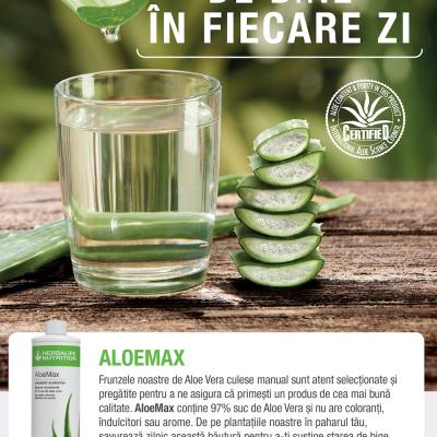 Stare de bine în fiecare zi cu AloeMAX!