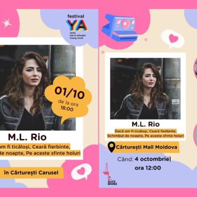 M. L. Rio, autoarea bestsellerului „Dacă am fi ticăloși”, vine în România: întâlniri cu cititorii la București și Iași