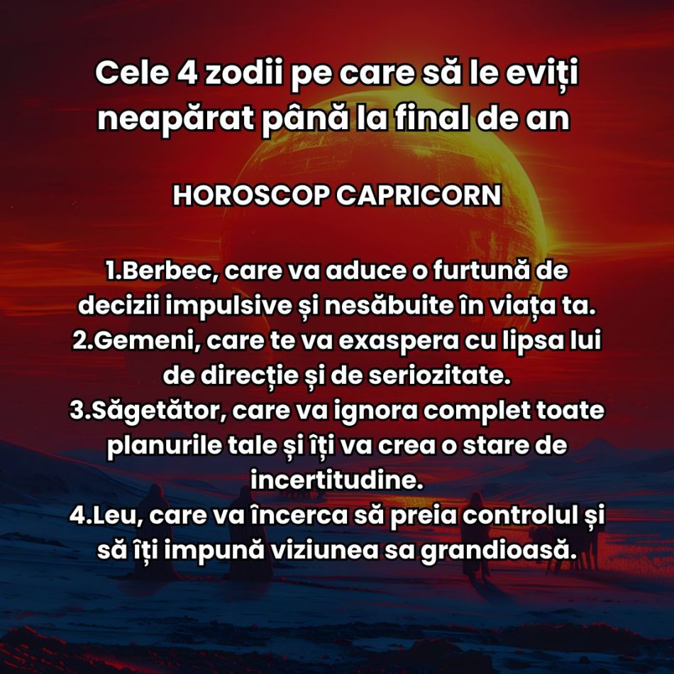Cele 4 zodii pe care să le eviți neapărat până la final de an în funcție de zodia ta