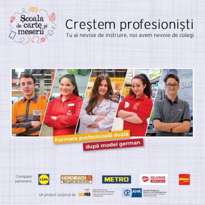 Lidl îi invită pe absolvenții de gimnaziu care doresc să lucreze în retail să se înscrie la Școala de Carte și Meserii