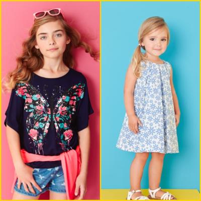 Printuri florale, stil marinaresc si imprimeuri digitale jucause, in noua colectie Debenhams pentru copii