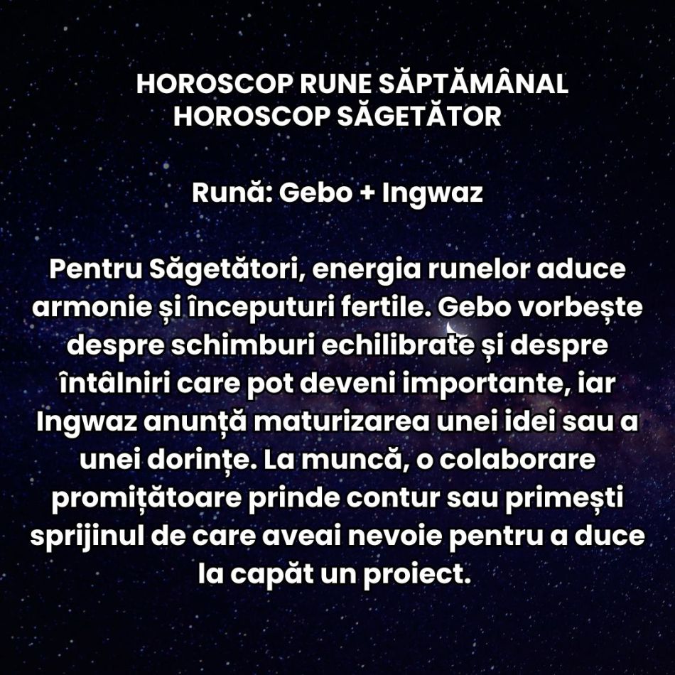 Horoscop Rune săptămâna 9-15 martie 2026:  Începem să vedem primele semne ale schimbării. Totul devine mai luminos