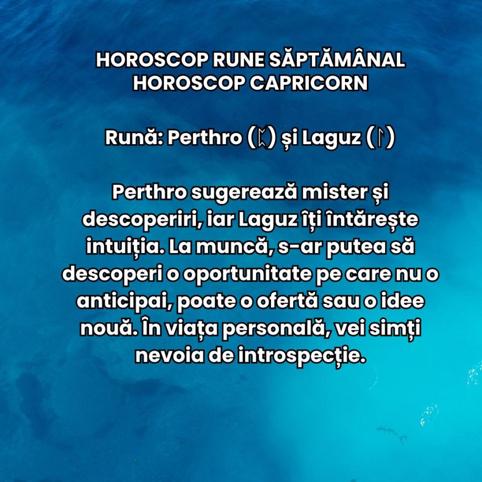 Horoscop Rune săptămâna 2-8 decembrie 2024: Deschide porțile transformării în luna decembrie!