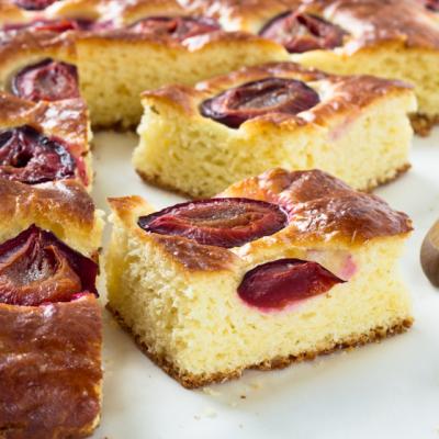 Prajitura cu prune a la Martha Stewart