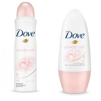 Descopera noua gama de deodorante antiperspirante  Dove Powder Soft