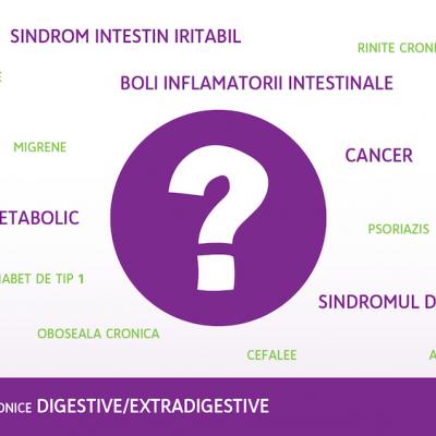 Tubul digestiv poate fi “sursa” multor boli cronice