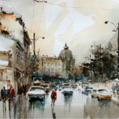 Corneliu-Dragan Targoviste devine singurul acuarelist roman ales ca membru al Academiei din Birmingham