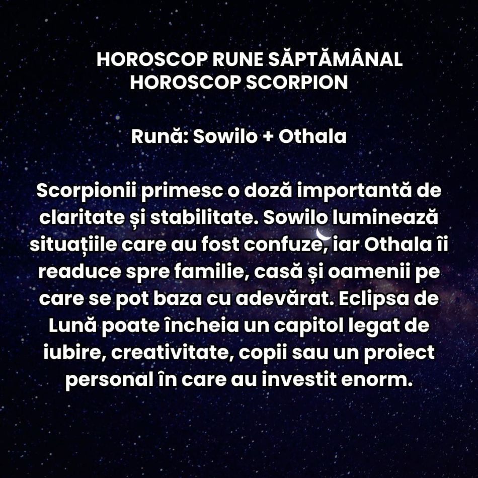 Horoscop Rune săptămâna 24-30 august 2026: Eclipsa de Lună ne face să închidem unele uși pentru totdeauna! Altele se deschid