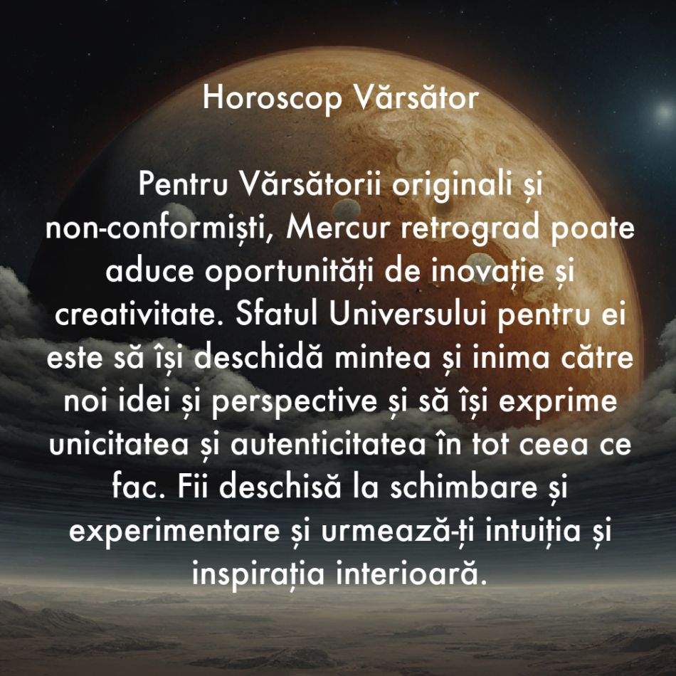 Sfatul Universului pentru zodia ta cât timp Mercur este retrograd. Puterea a fost, este și va fi întotdeauna în mâinile noastre