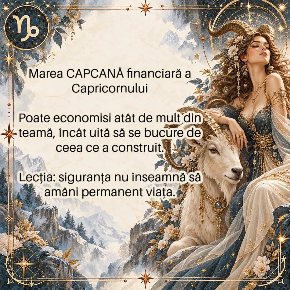 Capricornul și banii după 40 de ani: când siguranța contează mai mult decât demonstrația de succes