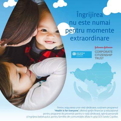 Johnson&Johnson si SOS Satele Copiilor implementeaza in tarile din Balcani proiectul Health is for Everyone
