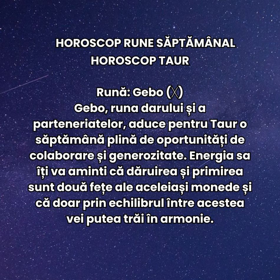Horoscop Rune săptămâna 7-13 octombrie 2024: Unde îți vei îndrepta atenția?