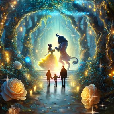 Garden of Lights revine în România Lumea magică a poveștilor - Beauty and the Beast la București