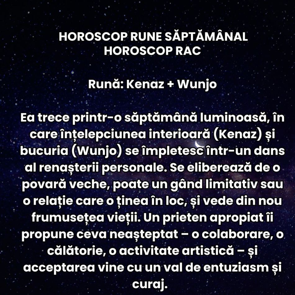 Horoscop Rune săptămâna 7-13 iulie 2025: Realitatea se înnoadă cu fantezia în mijlocul verii. Trecutul și viitorul se ciocnesc.