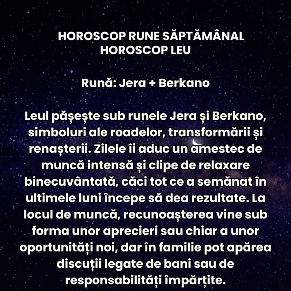 Horoscop Rune săptămâna 8-14 septembrie 2025: Suntem împinși să mergem spre transformare cu planuri precise și curiozitate