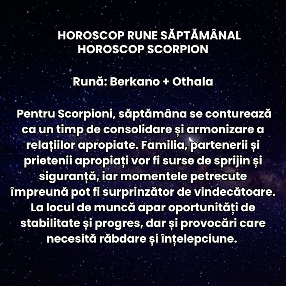 Horoscop Rune săptămâna 27 octombrie – 2 noiembrie 2025: Inițiativa este încurajată și răsplătită! Deschidem uși surprinzătoare!
