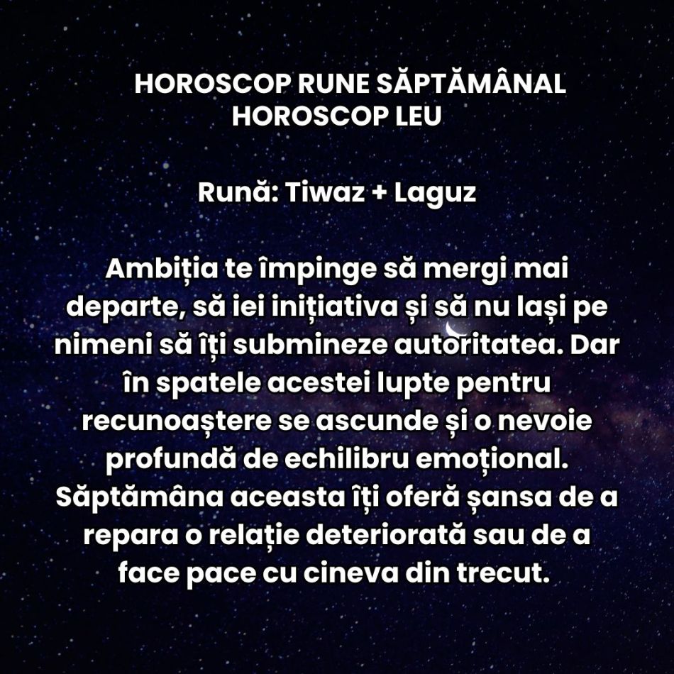 Horoscop Rune săptămâna 7-13 aprilie 2025: Vălul de ceață se risipește, pășim către claritate!