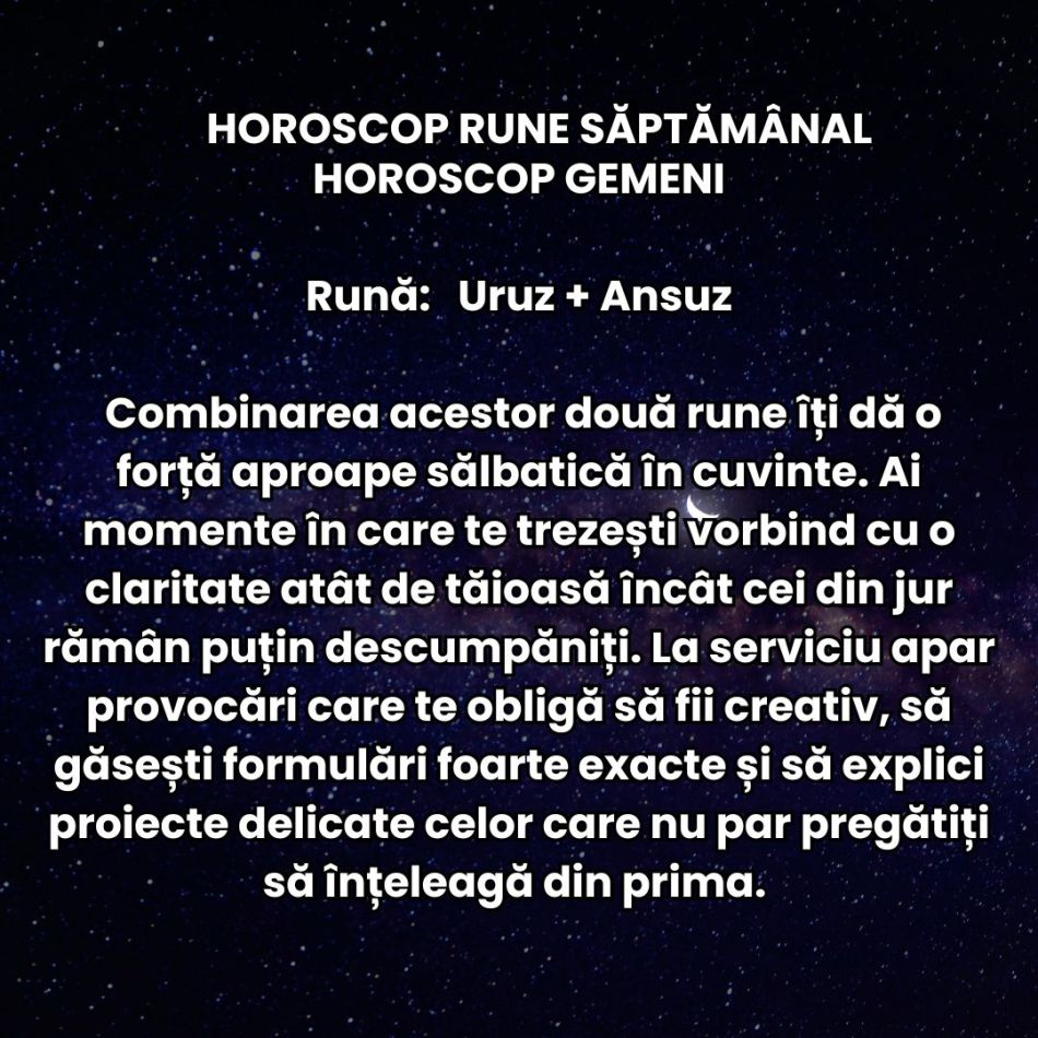 Horoscop Rune săptămâna 5-11 ianuarie 2026: Energia Capricornului atinge cote maxime – hotărâre, succes și angajament 