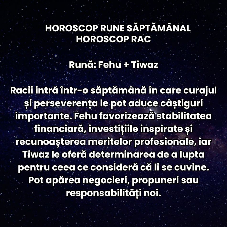 Horoscop Rune săptămâna 3-9 august 2026: Conflictele mocnite pot izbucni din senin! Orgolilul este provocarea majoră a perioadei