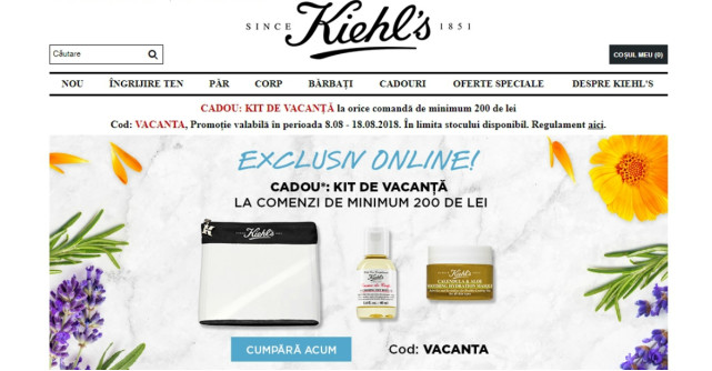 Produsele Kiehl’s, disponibile acum și în magazinul online kiehls.ro