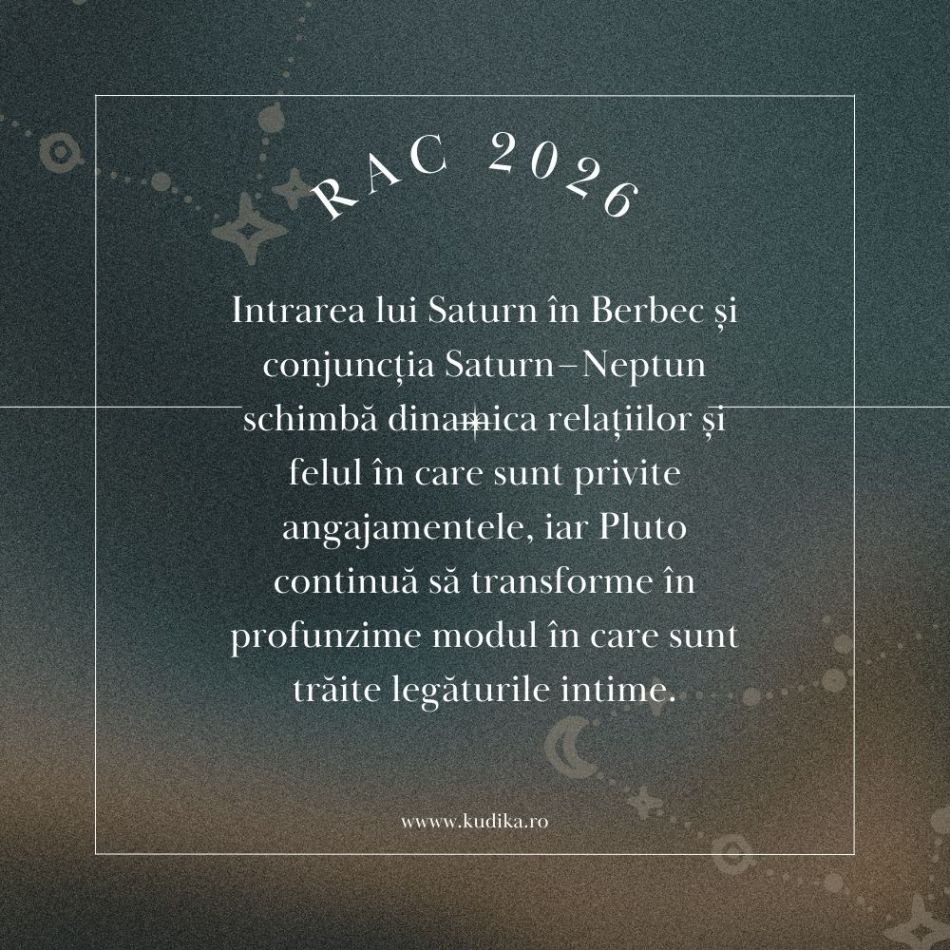 Horoscop Rac 2026: 10 schimbări în iubire pentru care trebuie să te pregătești 