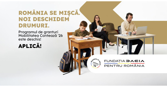Fundația Dacia dă startul „Mobilitatea contează” ediția a II-a: 1 milion de euro în granturi