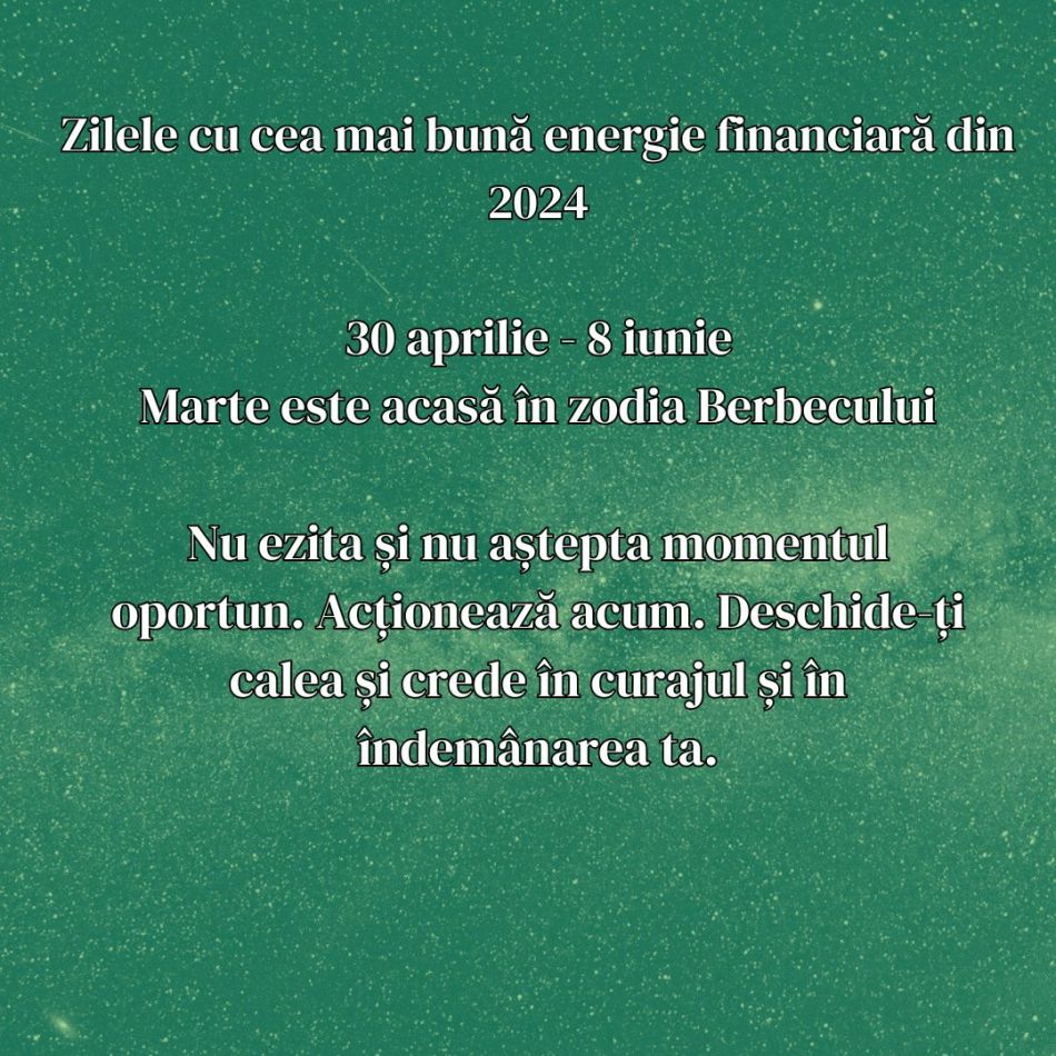 Cele mai favorabile zile din 2024 din punct de vedere financiar: Putem primi sume importante de bani!