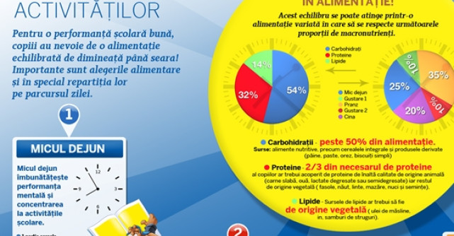 Alimentatia zilnica a copiilor si impactul asupra activitatilor