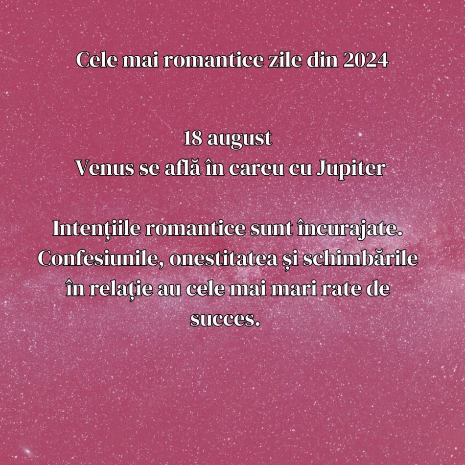 Zilele cu cea mai puternică energie romantică din 2024: Îți poți întâlni sufletul pereche! 
