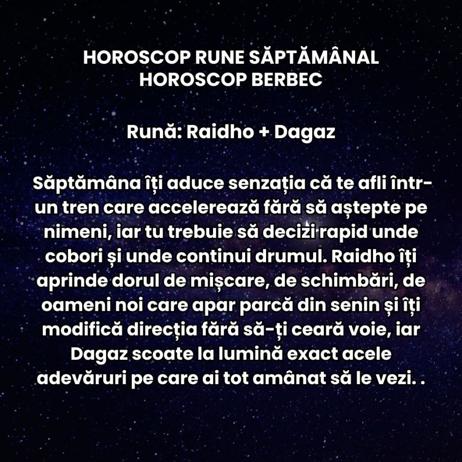 Horoscop Rune săptămâna 29 dec-4 ian 2026: Luna Plină în Rac ne alină oboseala și ne oferă resursele pentru an plin de reușite
